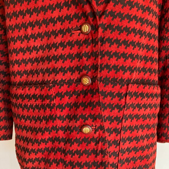 The Limited Houndstooth Oversized Leather Blazer - Picture 5 of 8